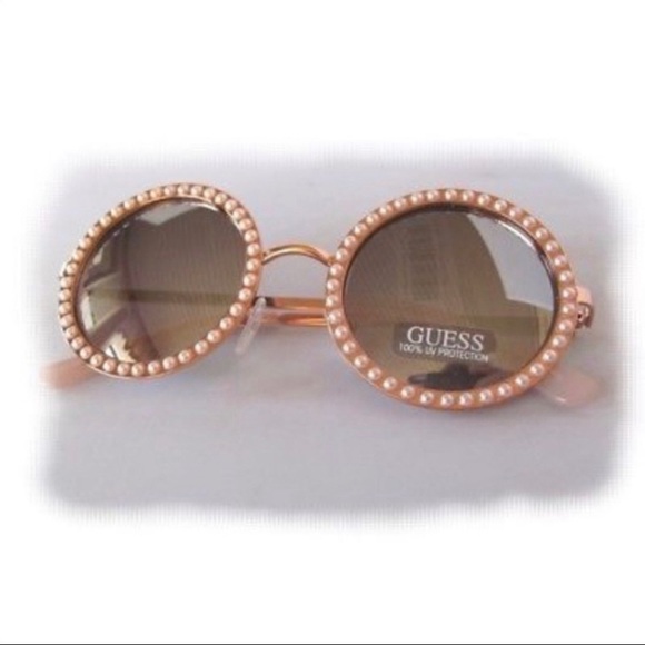 Guess Accessories - GUESS Round Pearl Sunglasses